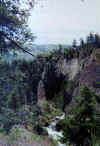 above Tower Falls at Yellowstone National Park